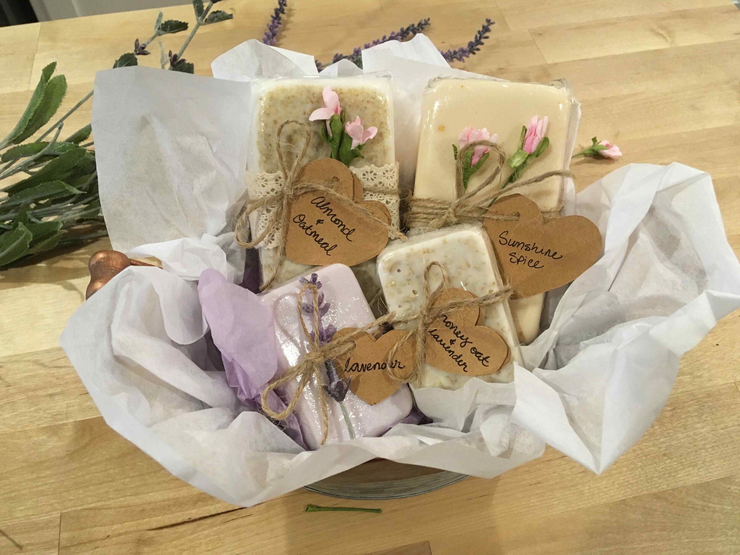 Handmade soap gift set